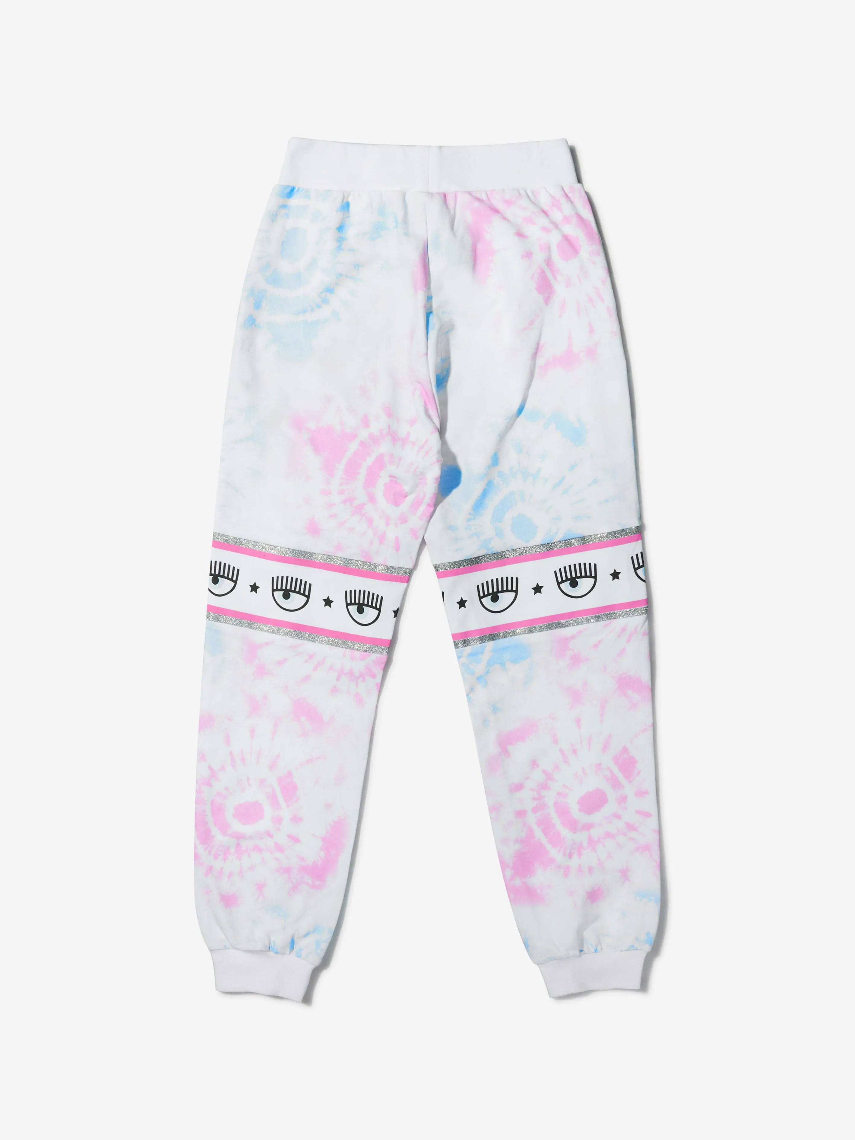 Chiara Ferragni Girls Cotton Tie-Dye Joggers