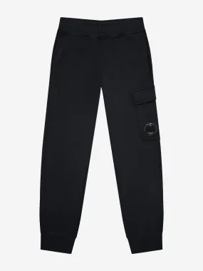 C.P. Company Boys Cargo Joggers in Black