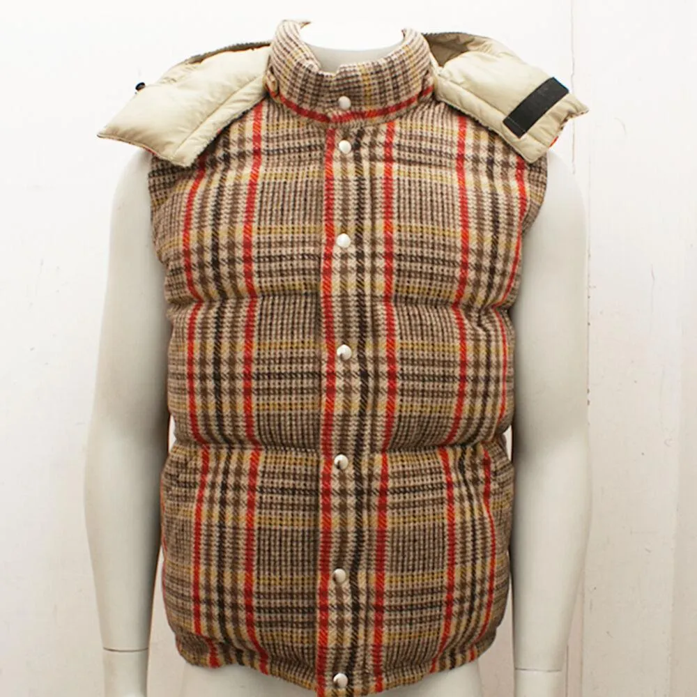 Crescent Down Works Wool Check Down Gilet