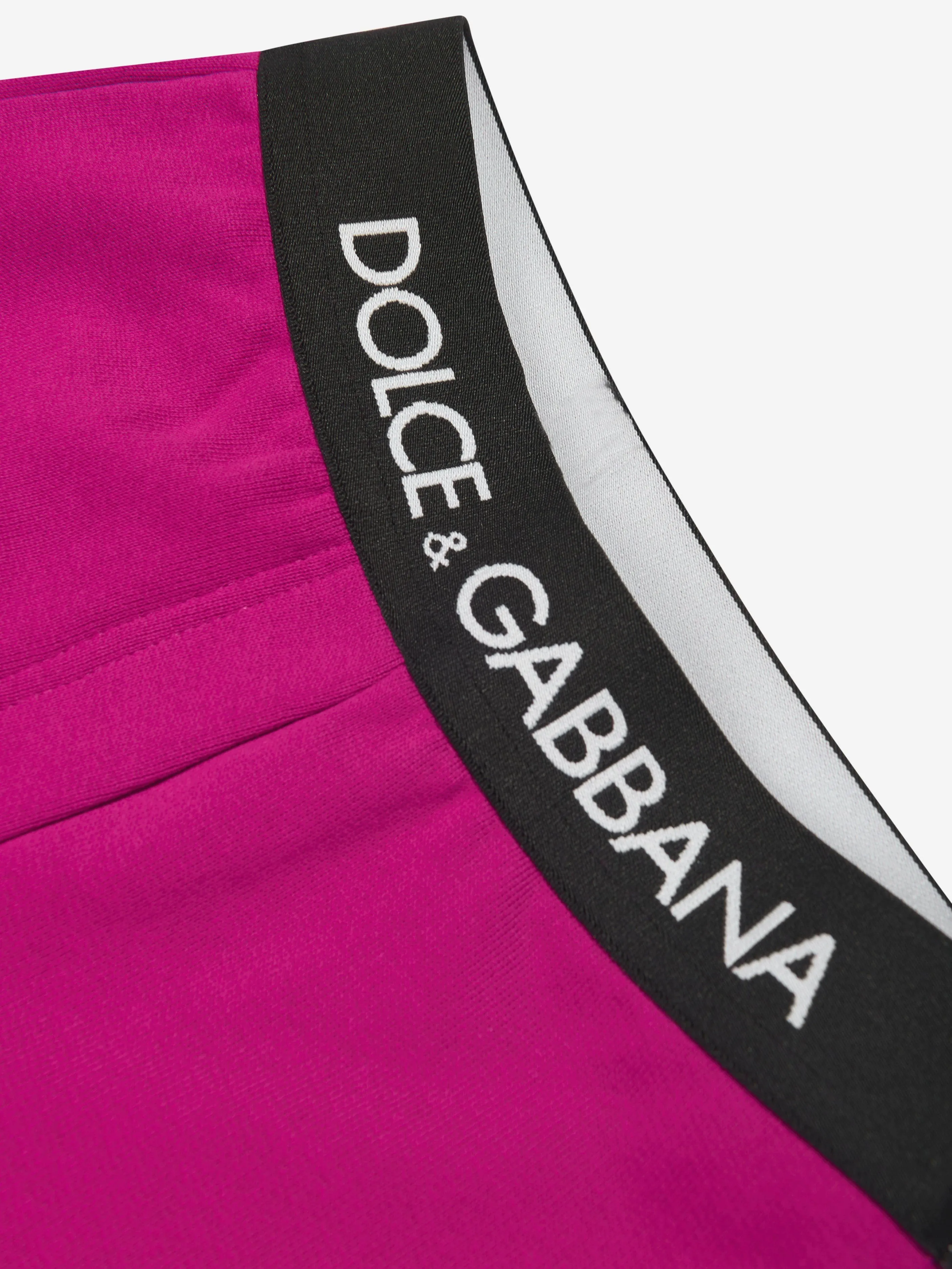 Dolce & Gabbana Baby Girls Logo Joggers in Pink