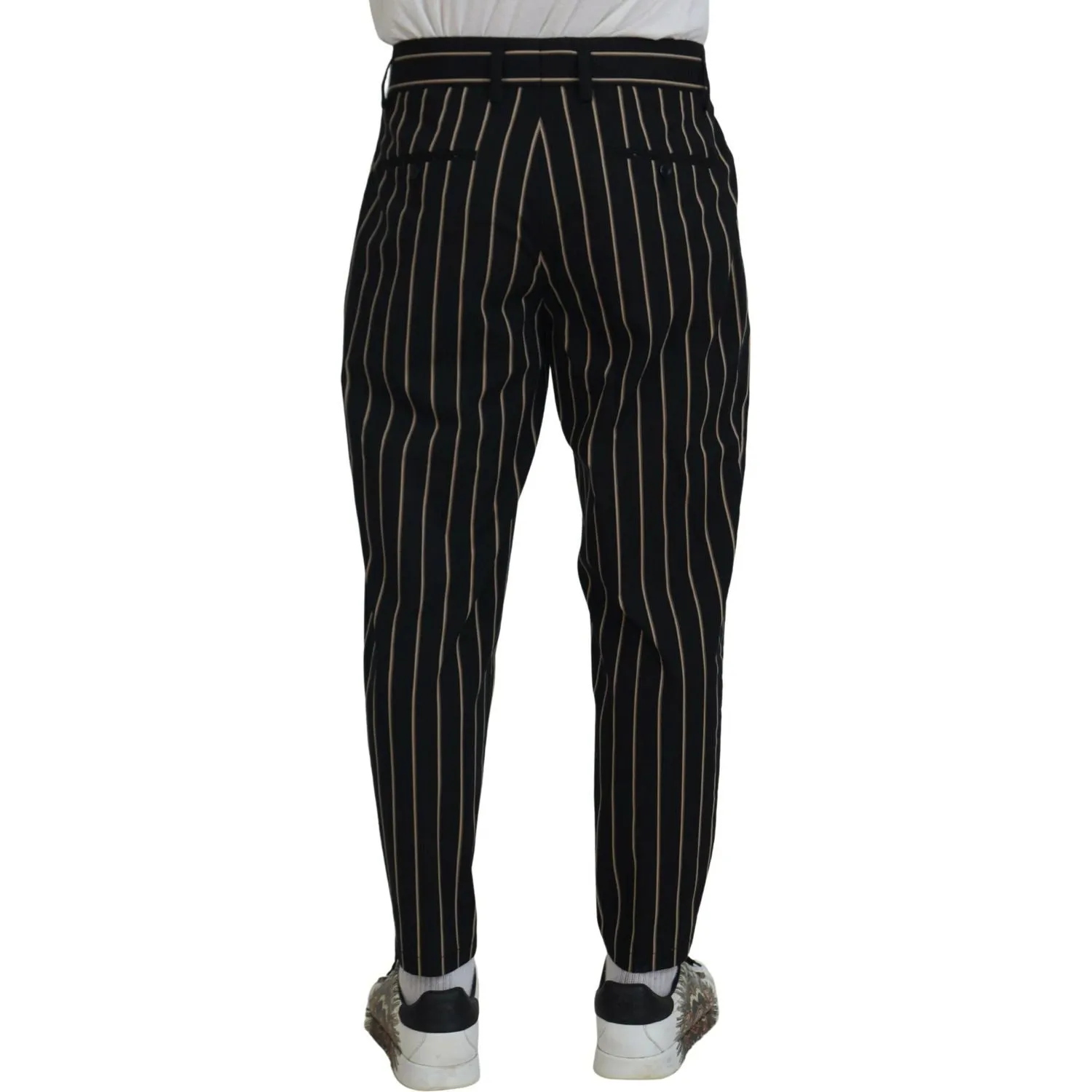 Dolce & Gabbana Elegant Striped Chino Tapered Pants