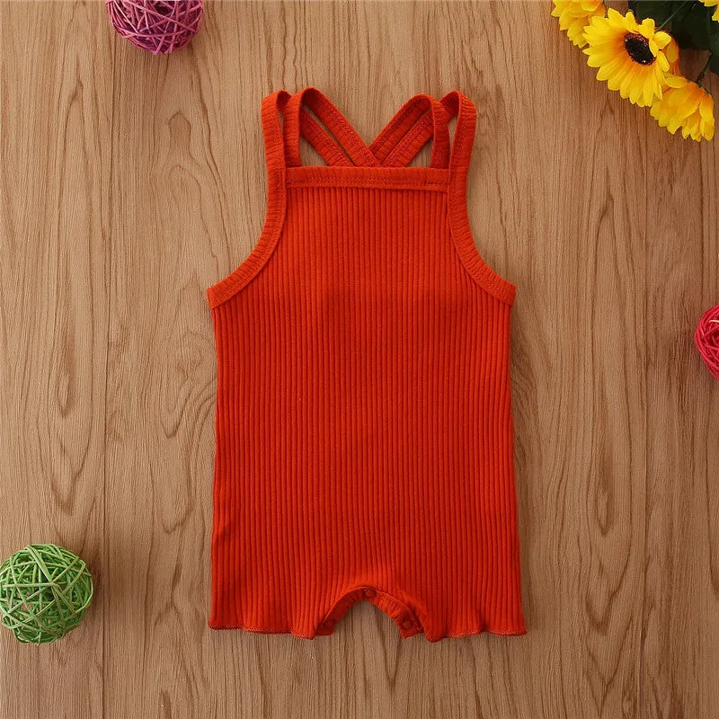 Earthy Summer Girls Cotten Romper