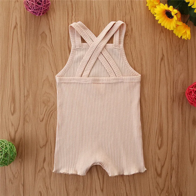 Earthy Summer Girls Cotten Romper