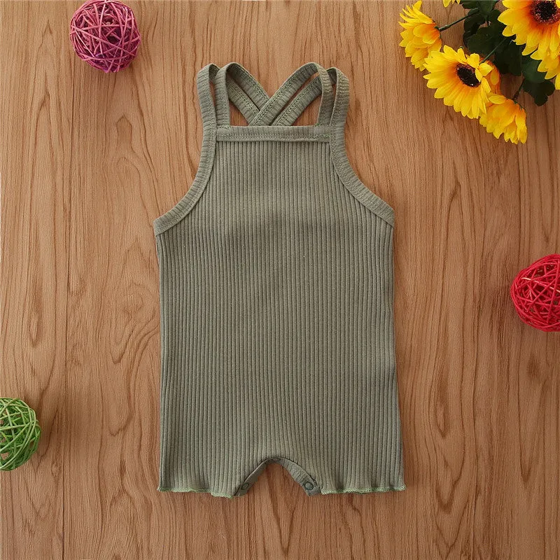 Earthy Summer Girls Cotten Romper