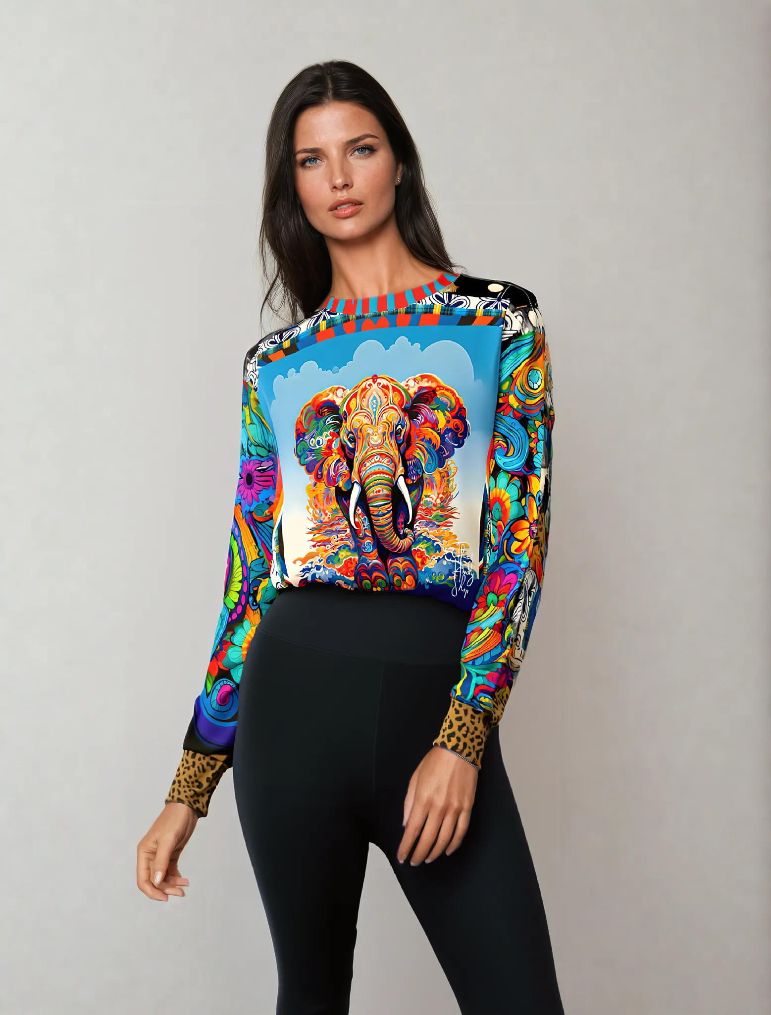 Elephant on Psychedelics Unisex Sweatshirt (Gold Label)