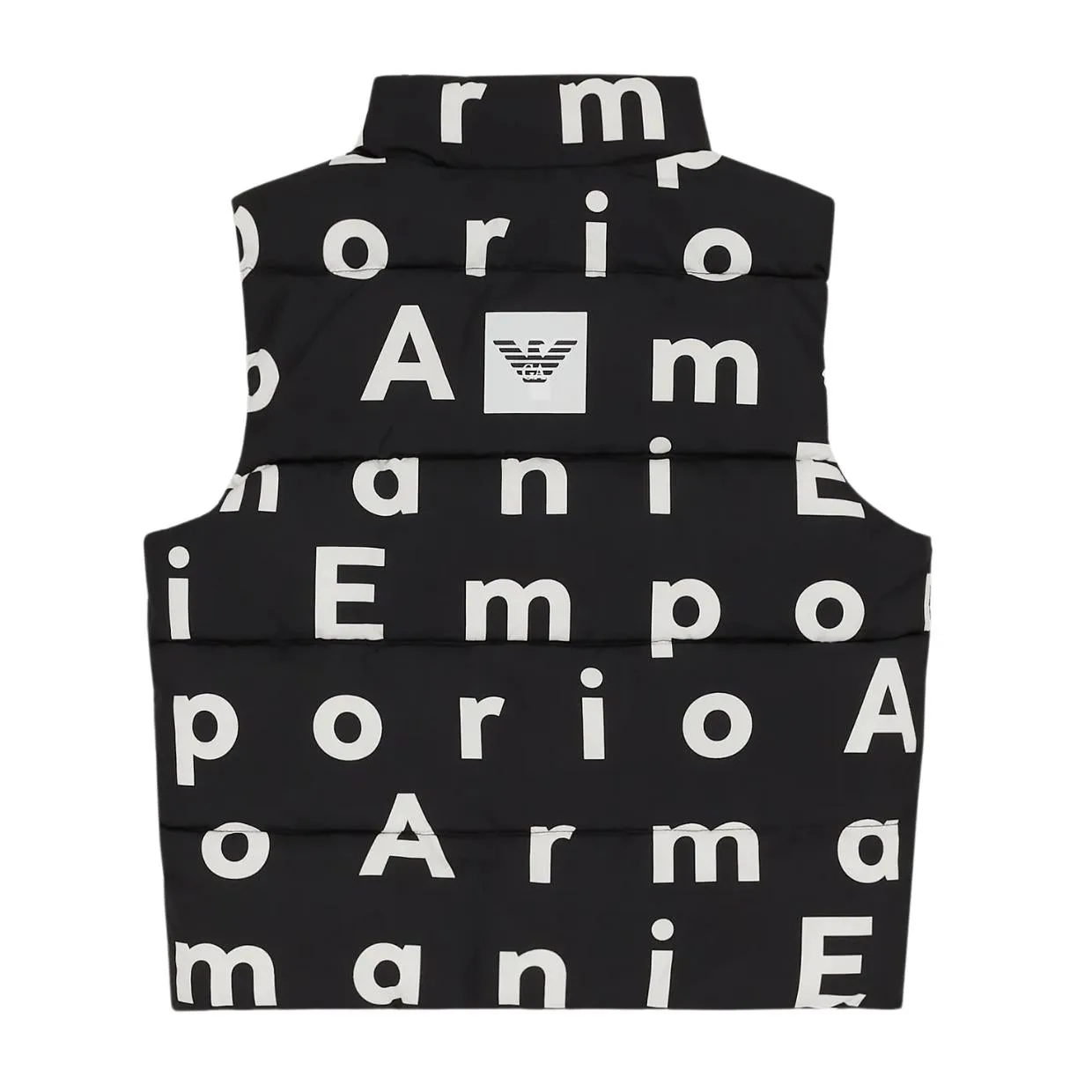 Emporio Armani Junior Lettering Logo Black Gilet