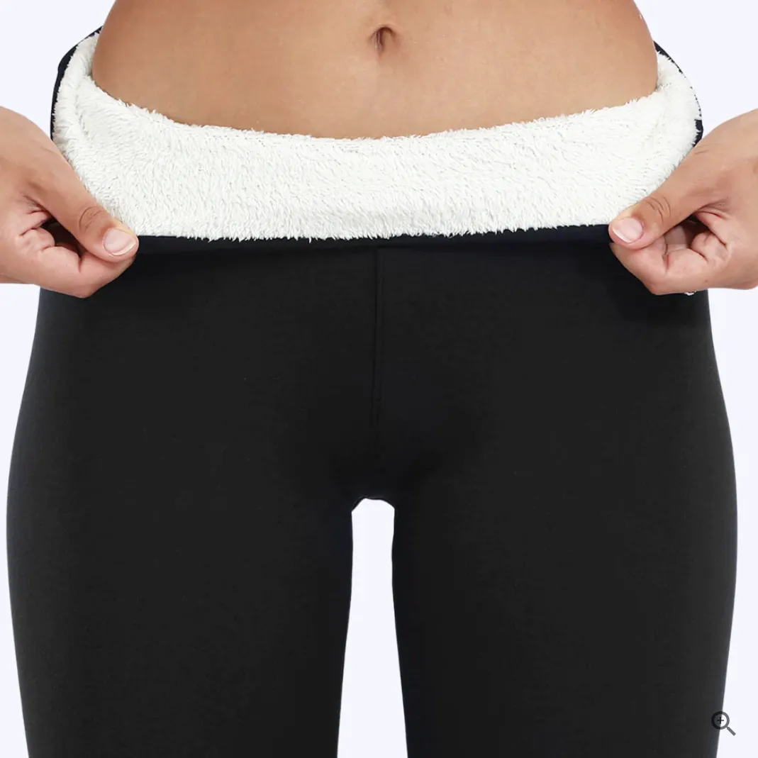 Fleece Leggings - Beige