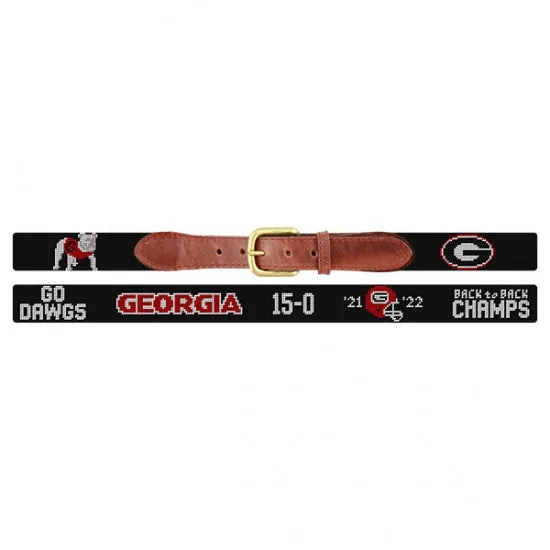 Georgia Back to Back National Champs Belt (Black)