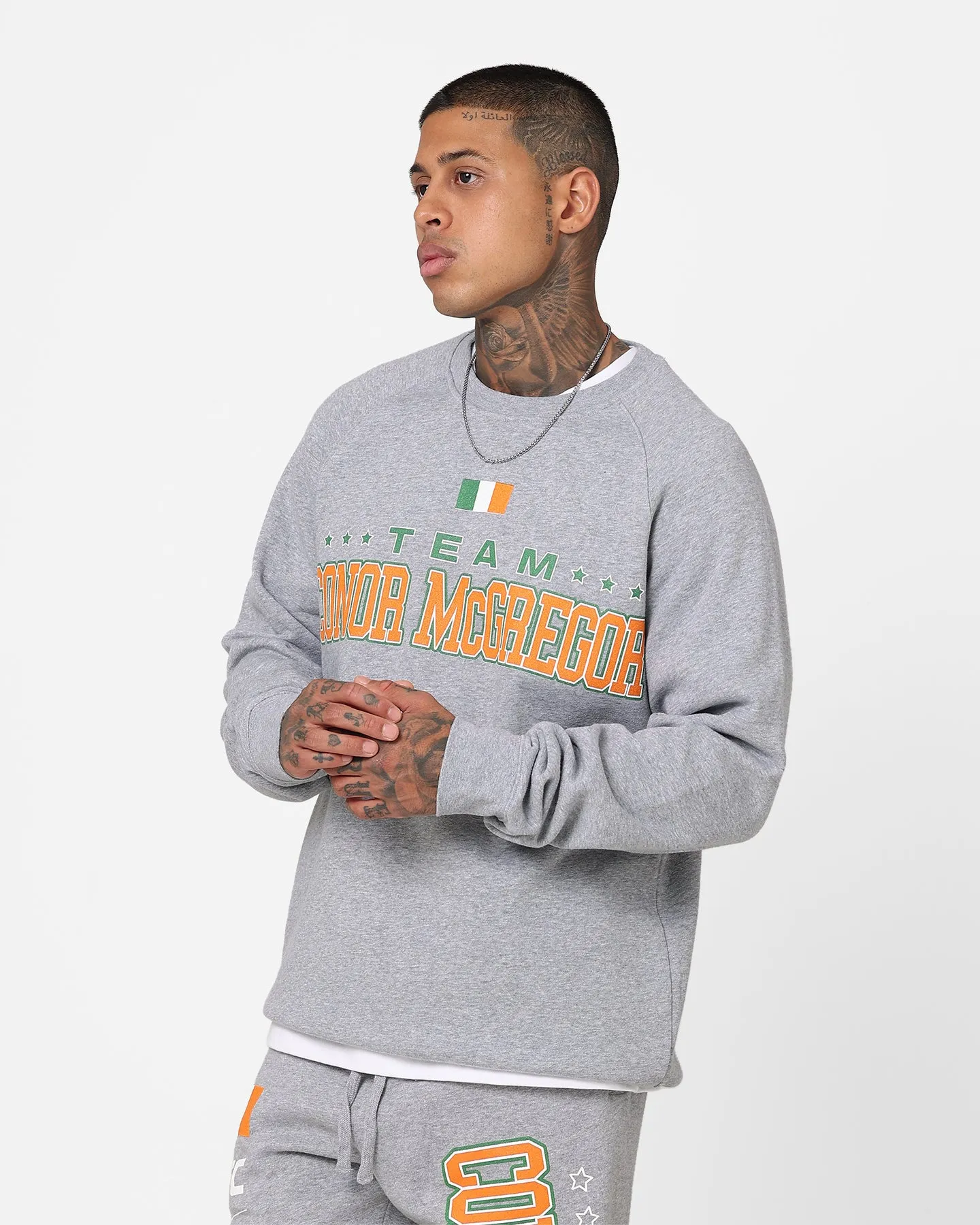 Goat Crew X UFC Conor McGregor Team McGregor Crewneck Grey