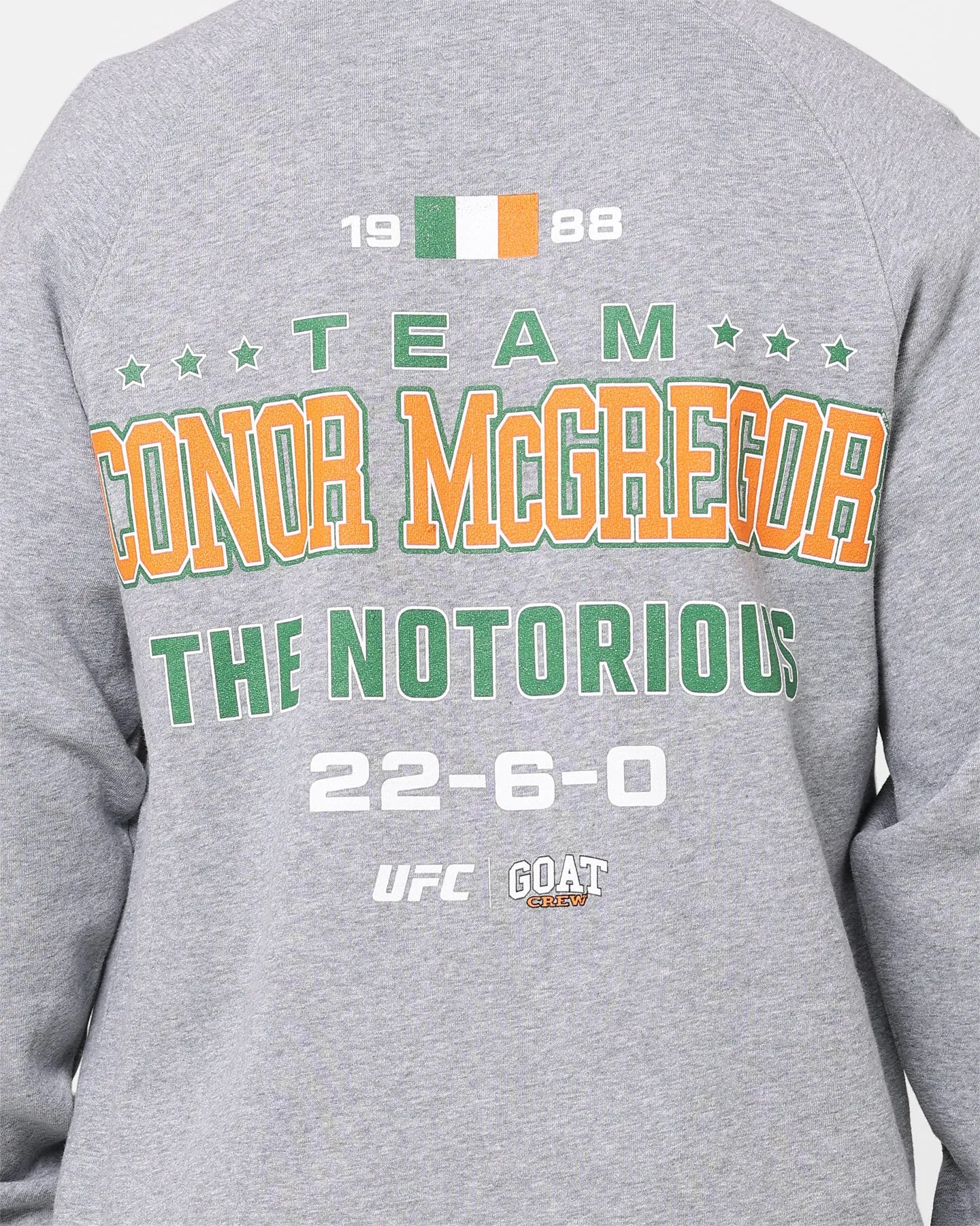 Goat Crew X UFC Conor McGregor Team McGregor Crewneck Grey