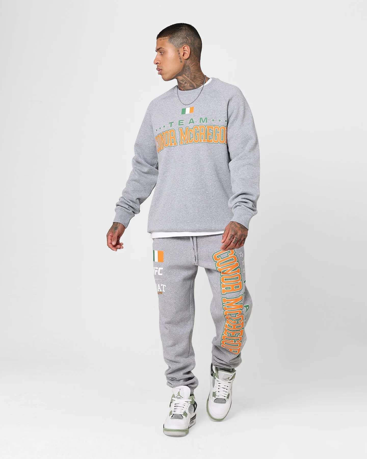 Goat Crew X UFC Conor McGregor Team McGregor Crewneck Grey