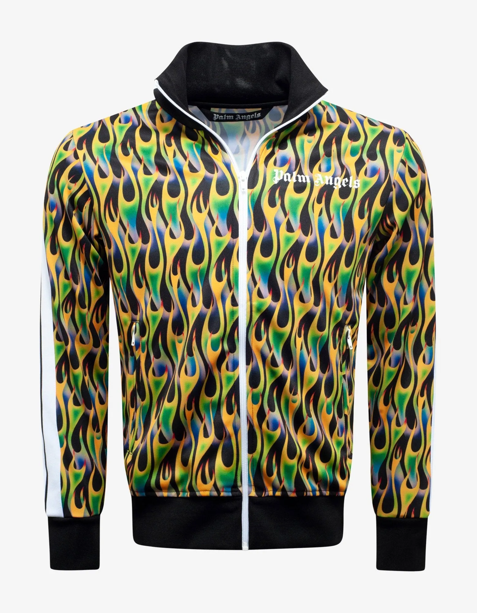 Green Burning Print Track Jacket -