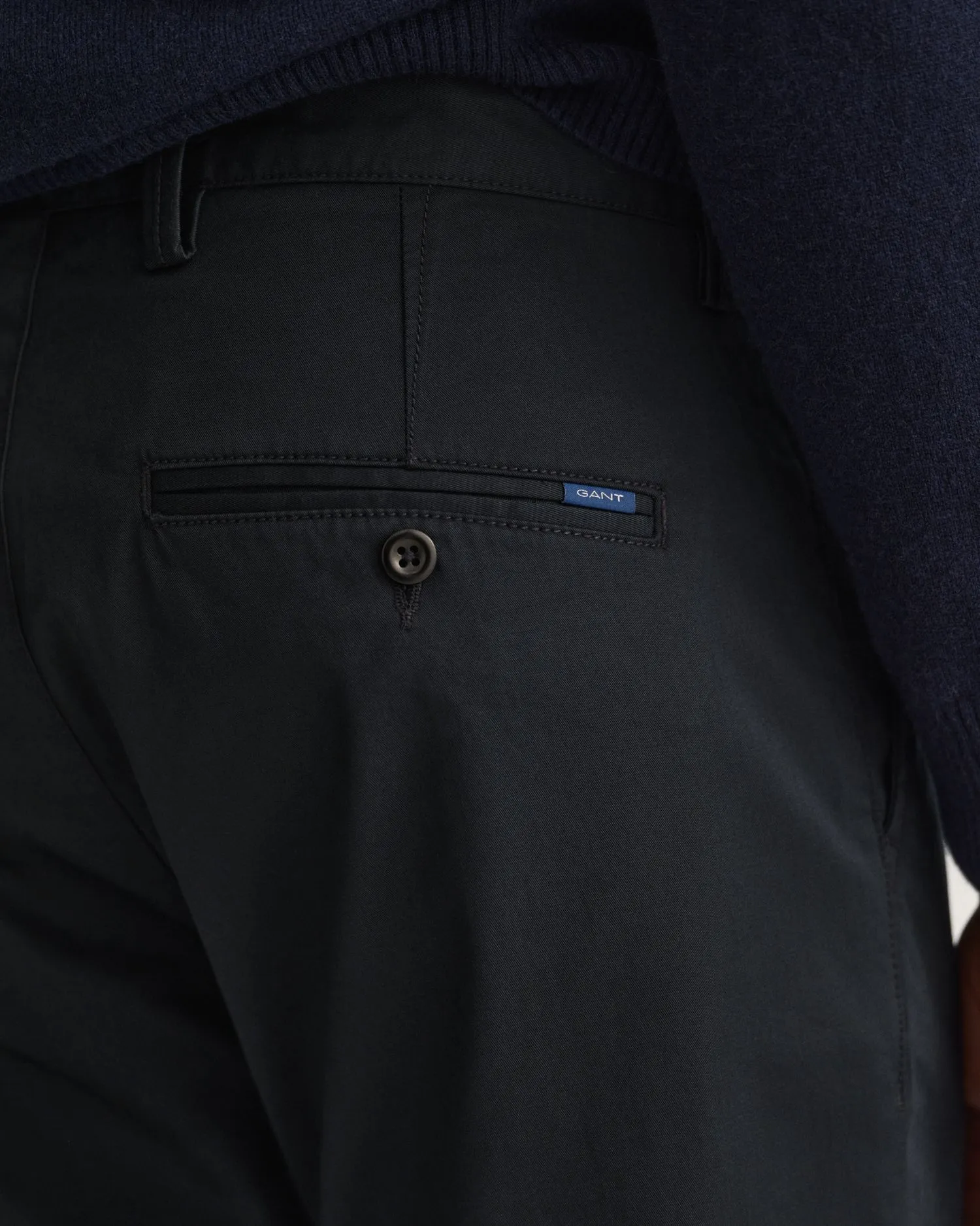 Hallden Slim Fit Twill Chino - Dark Khaki | Navy | Black