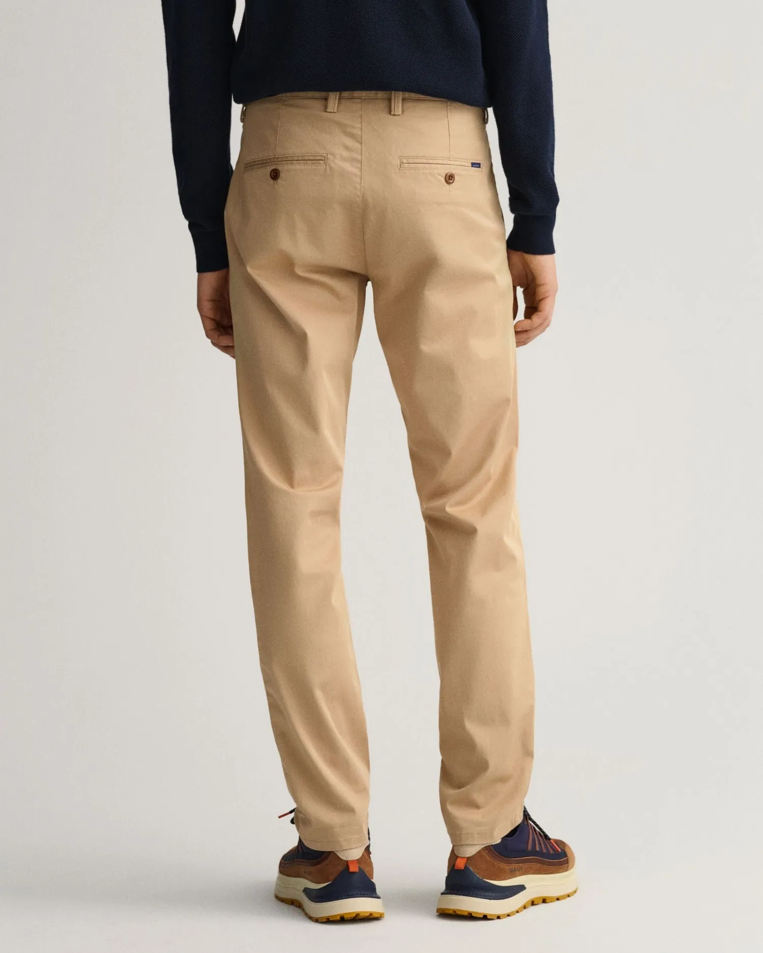 Hallden Slim Fit Twill Chino - Dark Khaki | Navy | Black