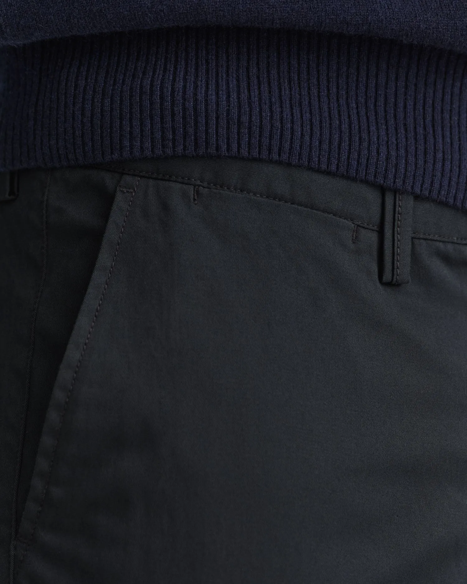 Hallden Slim Fit Twill Chino - Dark Khaki | Navy | Black