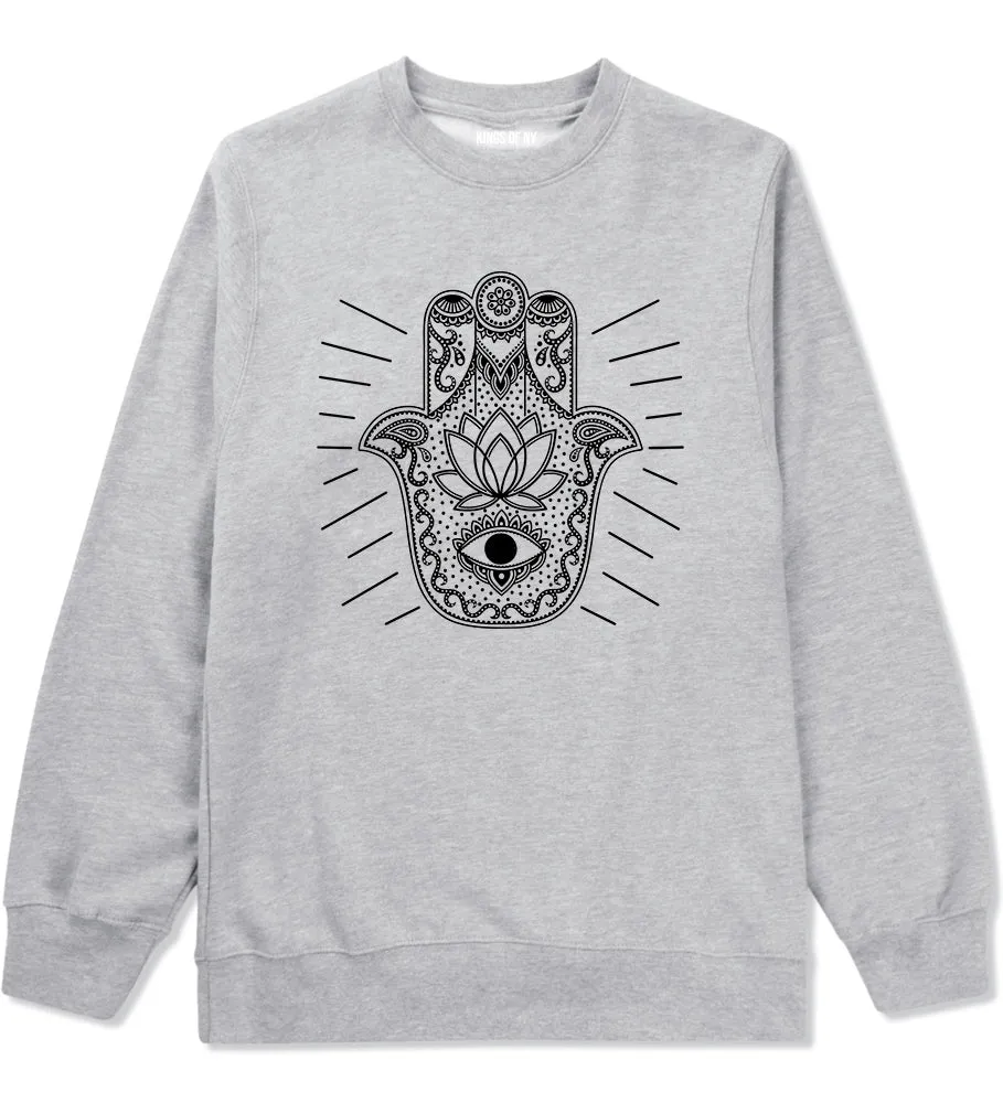 Hamsa Hand Of God Mens Crewneck Sweatshirt