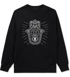 Hamsa Hand Of God Mens Crewneck Sweatshirt