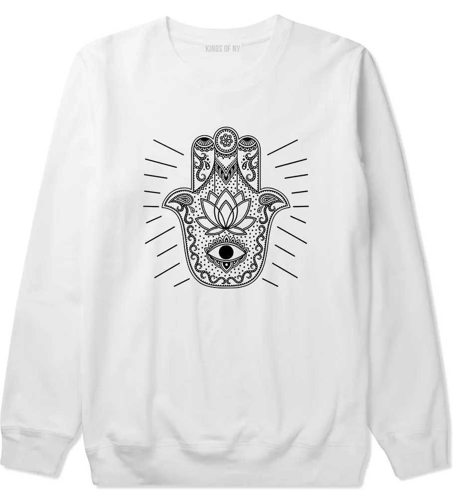 Hamsa Hand Of God Mens Crewneck Sweatshirt