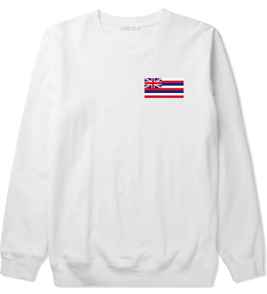 Hawaii State Flag HI Chest Mens Crewneck Sweatshirt