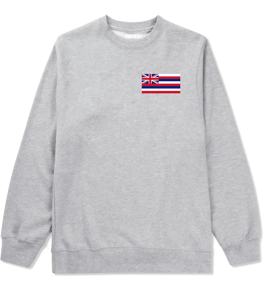 Hawaii State Flag HI Chest Mens Crewneck Sweatshirt