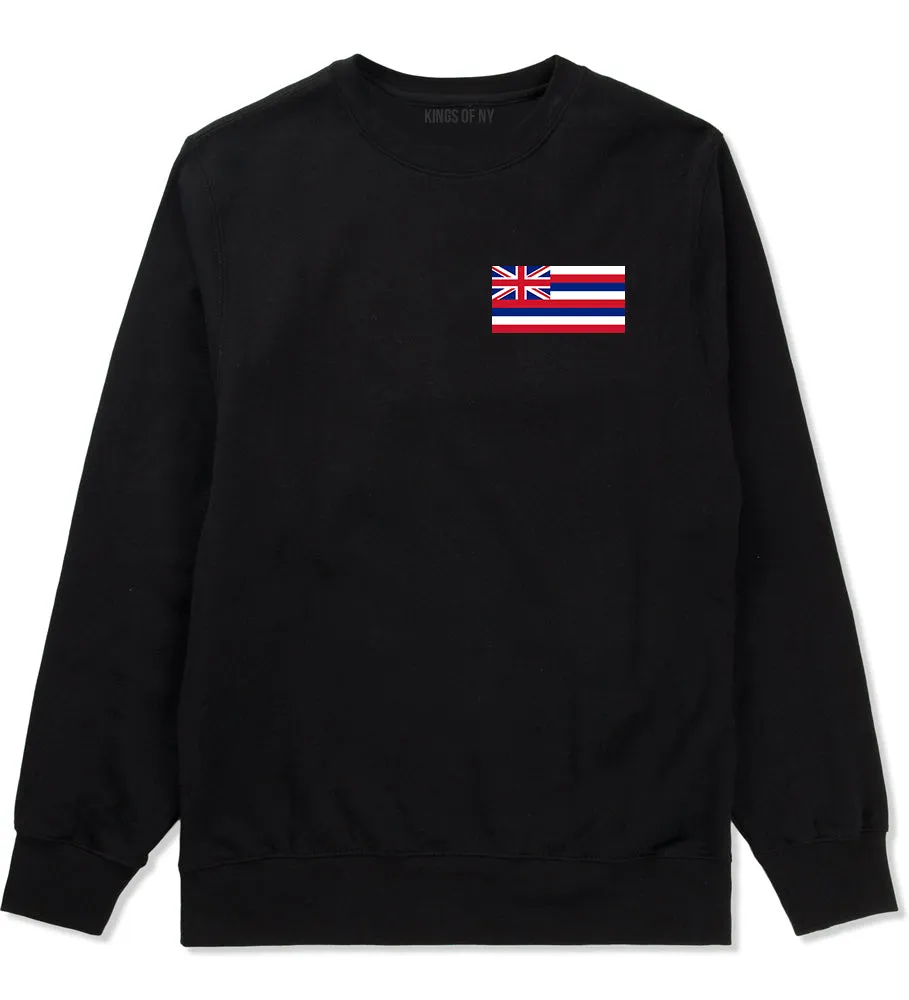 Hawaii State Flag HI Chest Mens Crewneck Sweatshirt