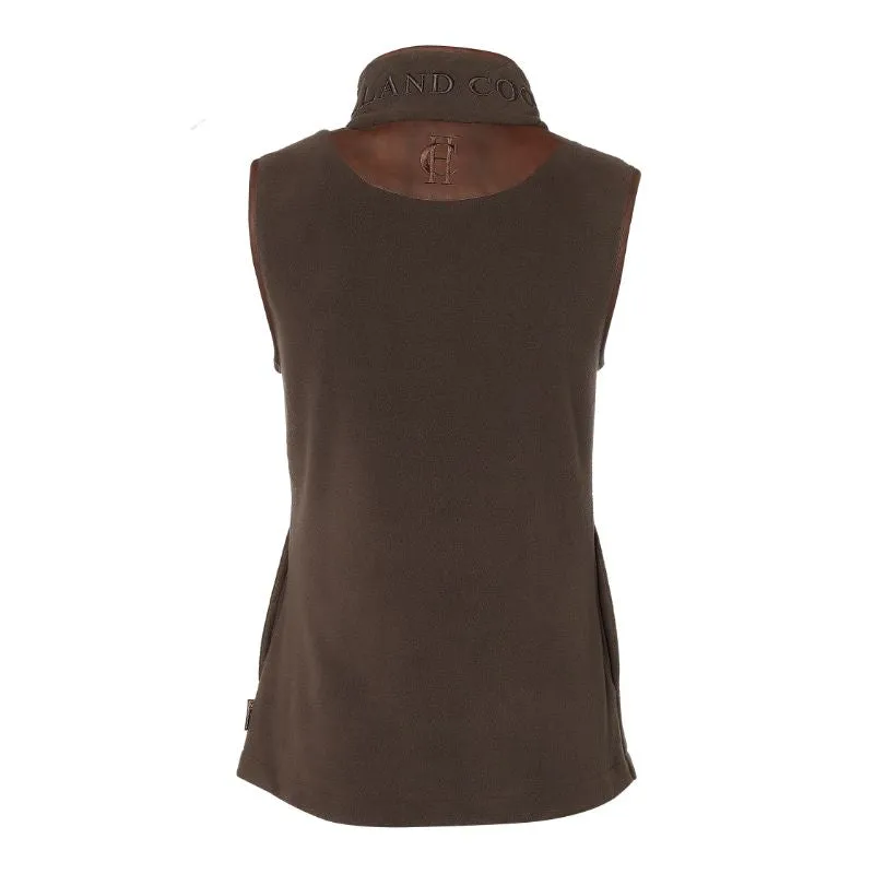 Holland Cooper Country Ladies Fleece Gilet - Chocolate