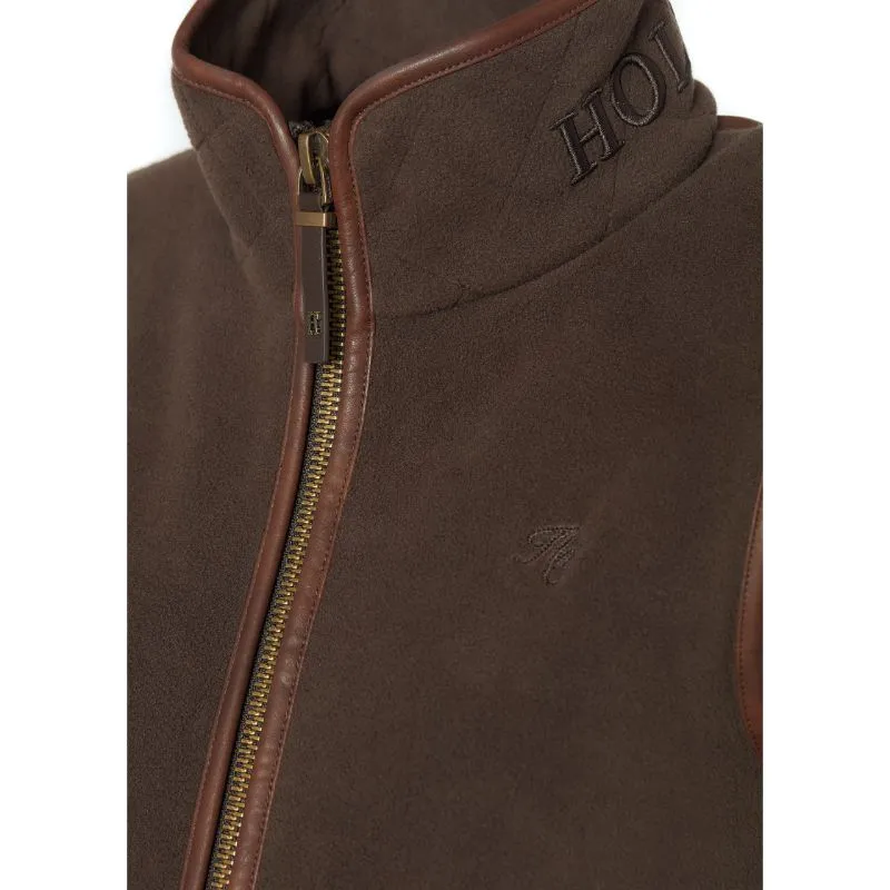 Holland Cooper Country Ladies Fleece Gilet - Chocolate