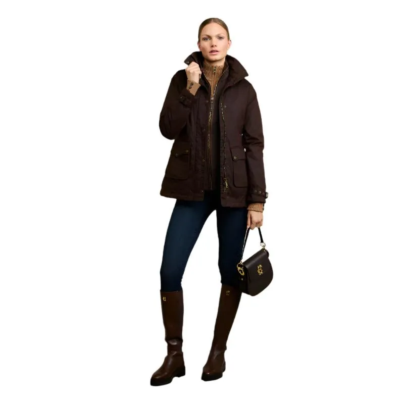 Holland Cooper Country Ladies Fleece Gilet - Chocolate