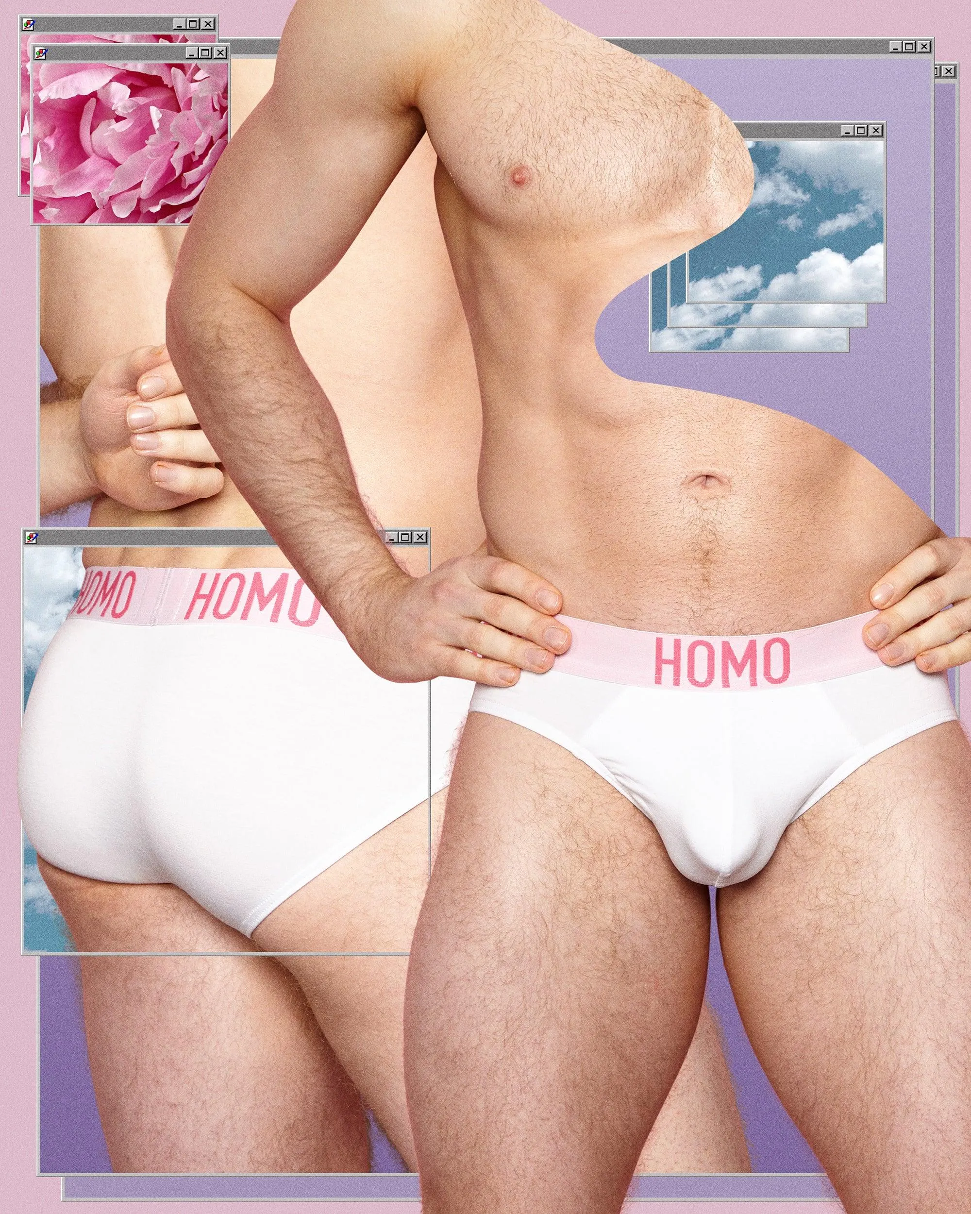 HOMO classic brief - white.