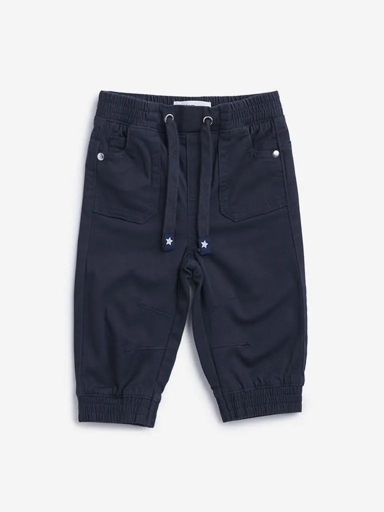 HOP Baby Indigo Solid Joggers