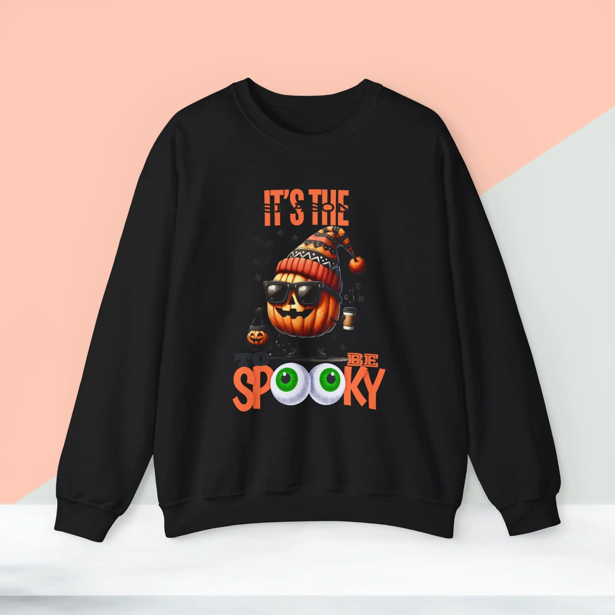 It's Time To Be Spooky Halloween Sweatshirt, Happy Halloween Sweatshirt - Unisex Heavy Blend Crewneck, Halloween Sweatshirt, Cute Spooky Ghost sweatshirt.