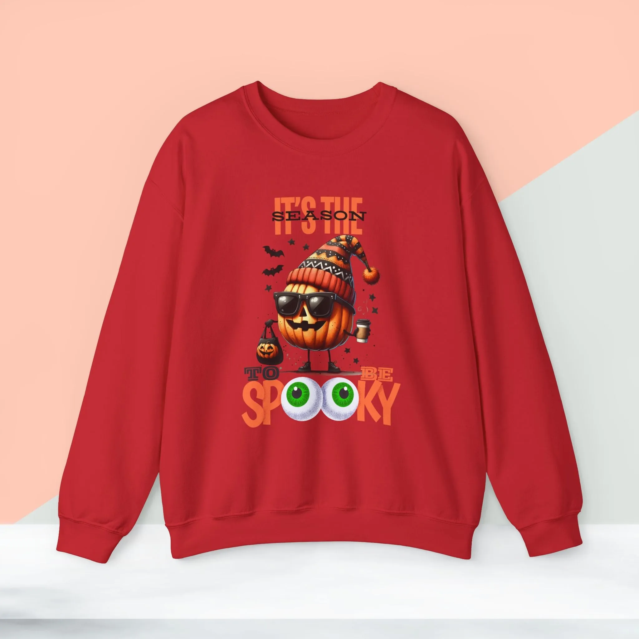 It's Time To Be Spooky Halloween Sweatshirt, Happy Halloween Sweatshirt - Unisex Heavy Blend Crewneck, Halloween Sweatshirt, Cute Spooky Ghost sweatshirt.