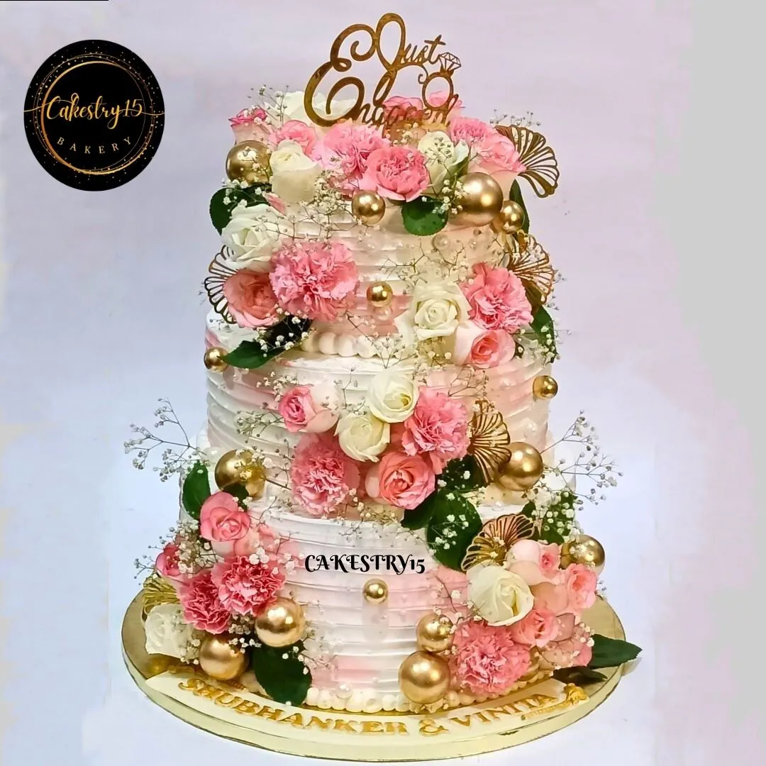 Just Engaged 3Tier 10kg Cake