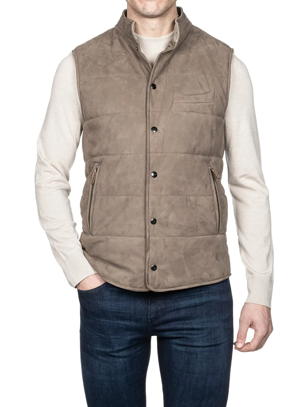 Kajo Padded Gilet Beige