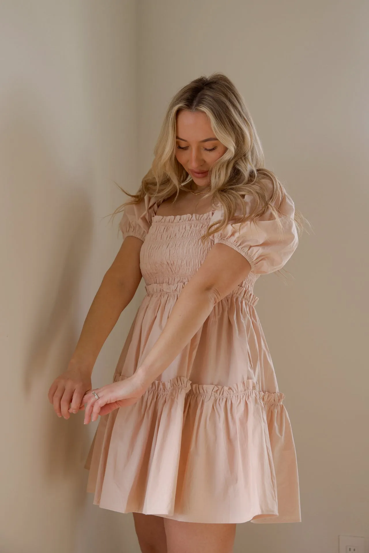 Laurent Pink Babydoll Dress