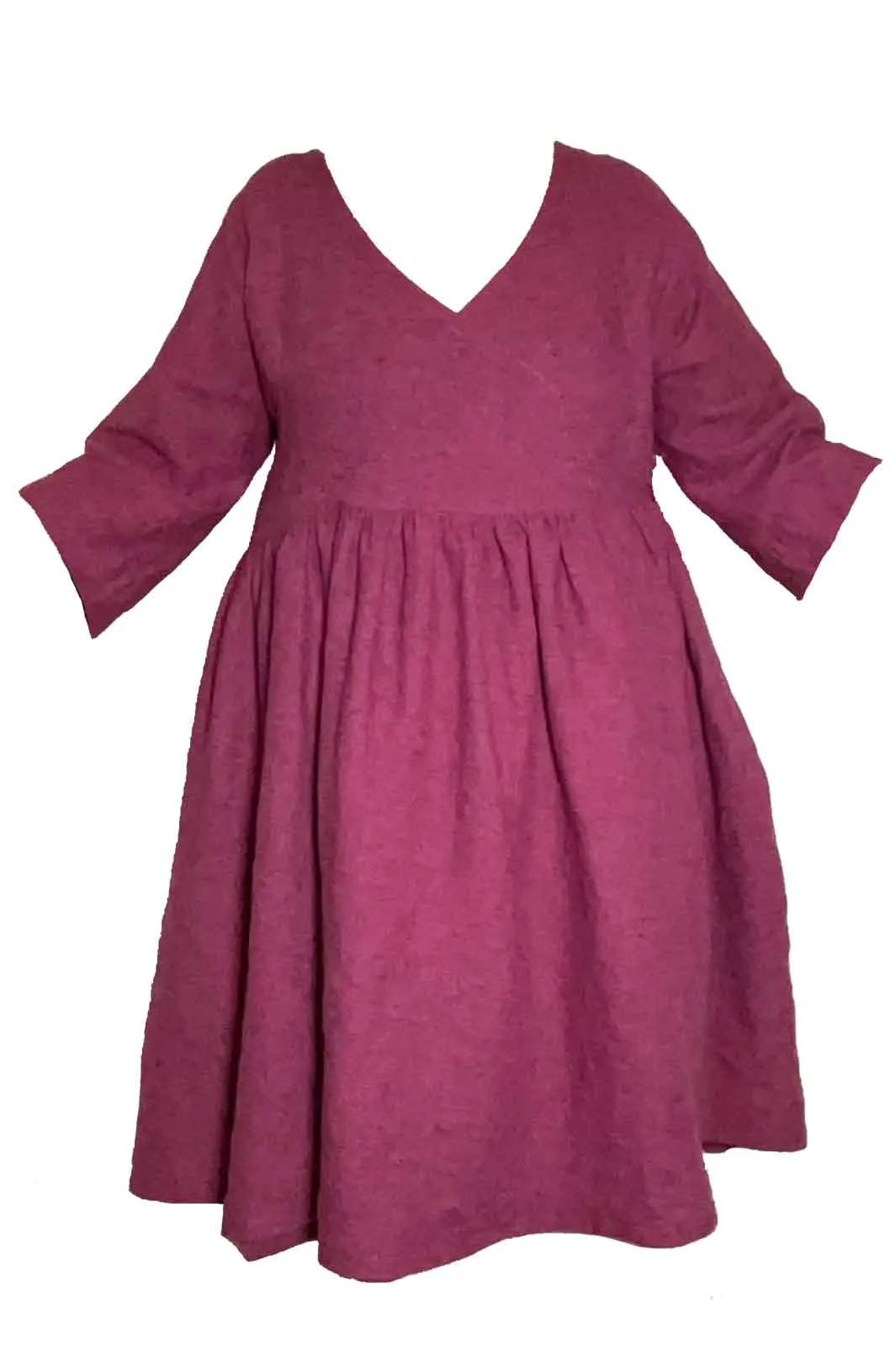 Layercake Linen Wrap Dress