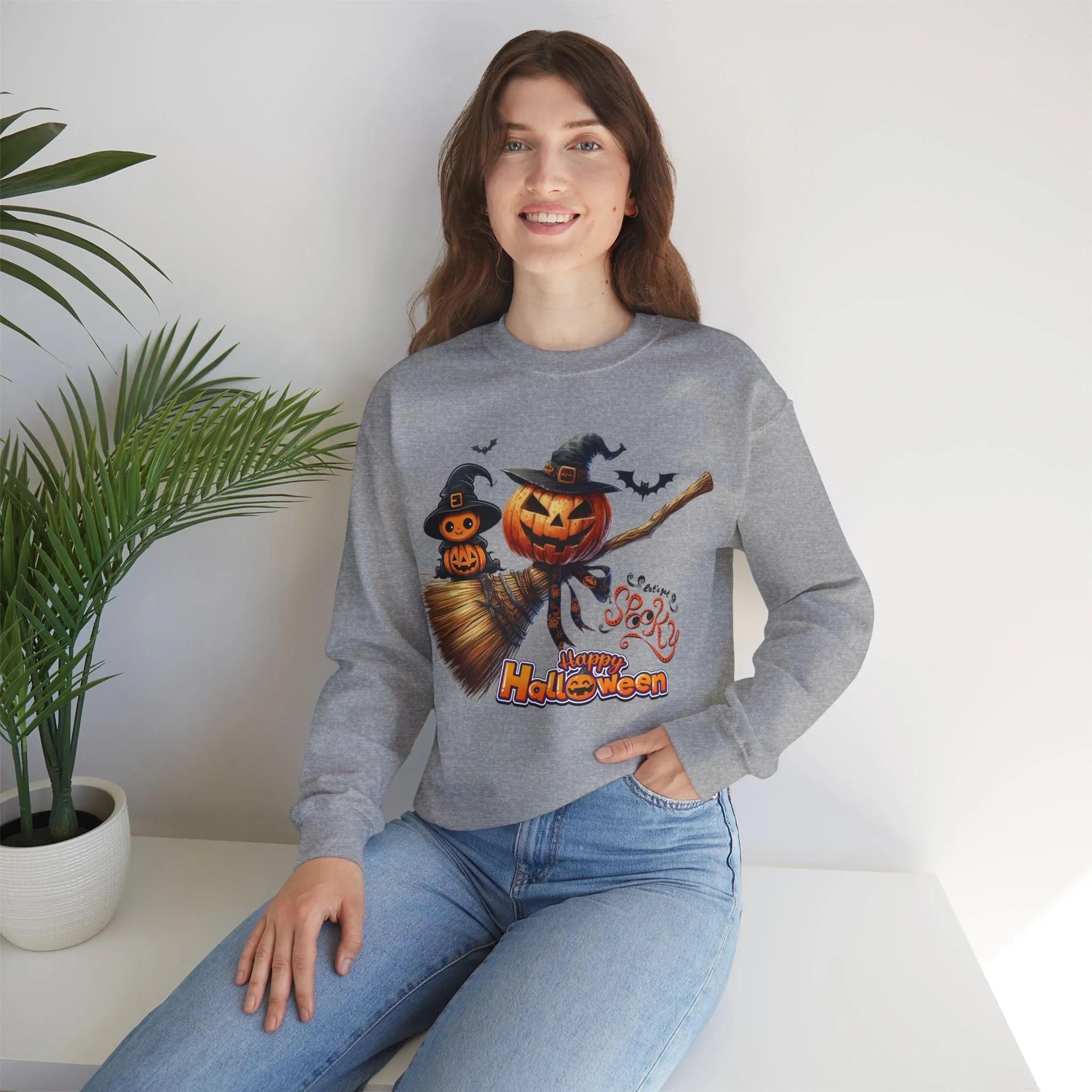 Let's Get Spook Halloween Sweatshirt, Happy Halloween Sweatshirt - Unisex Heavy Blend Crewneck, Halloween Sweatshirt, Cute Spooky Ghost sweatshirt.