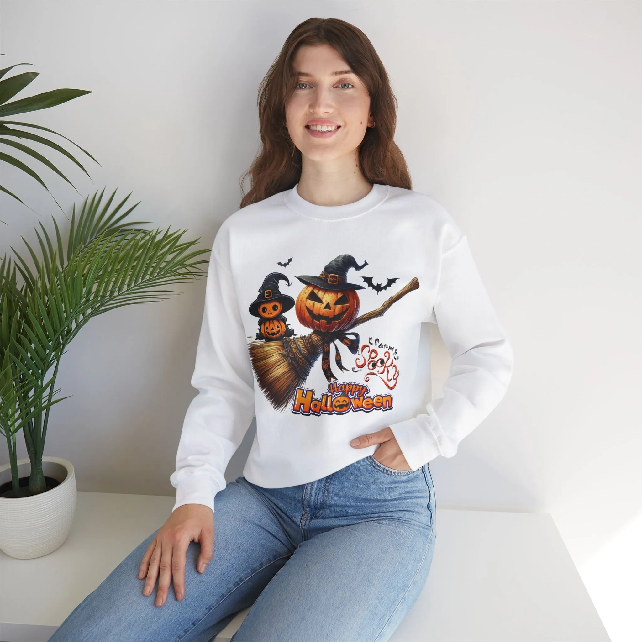 Let's Get Spook Halloween Sweatshirt, Happy Halloween Sweatshirt - Unisex Heavy Blend Crewneck, Halloween Sweatshirt, Cute Spooky Ghost sweatshirt.