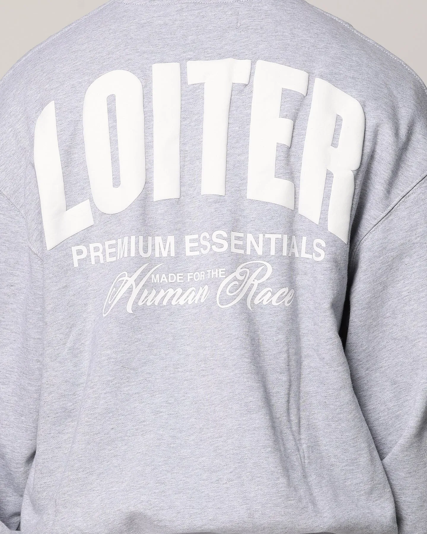 Loiter Essential Spire Crewneck Grey Marle