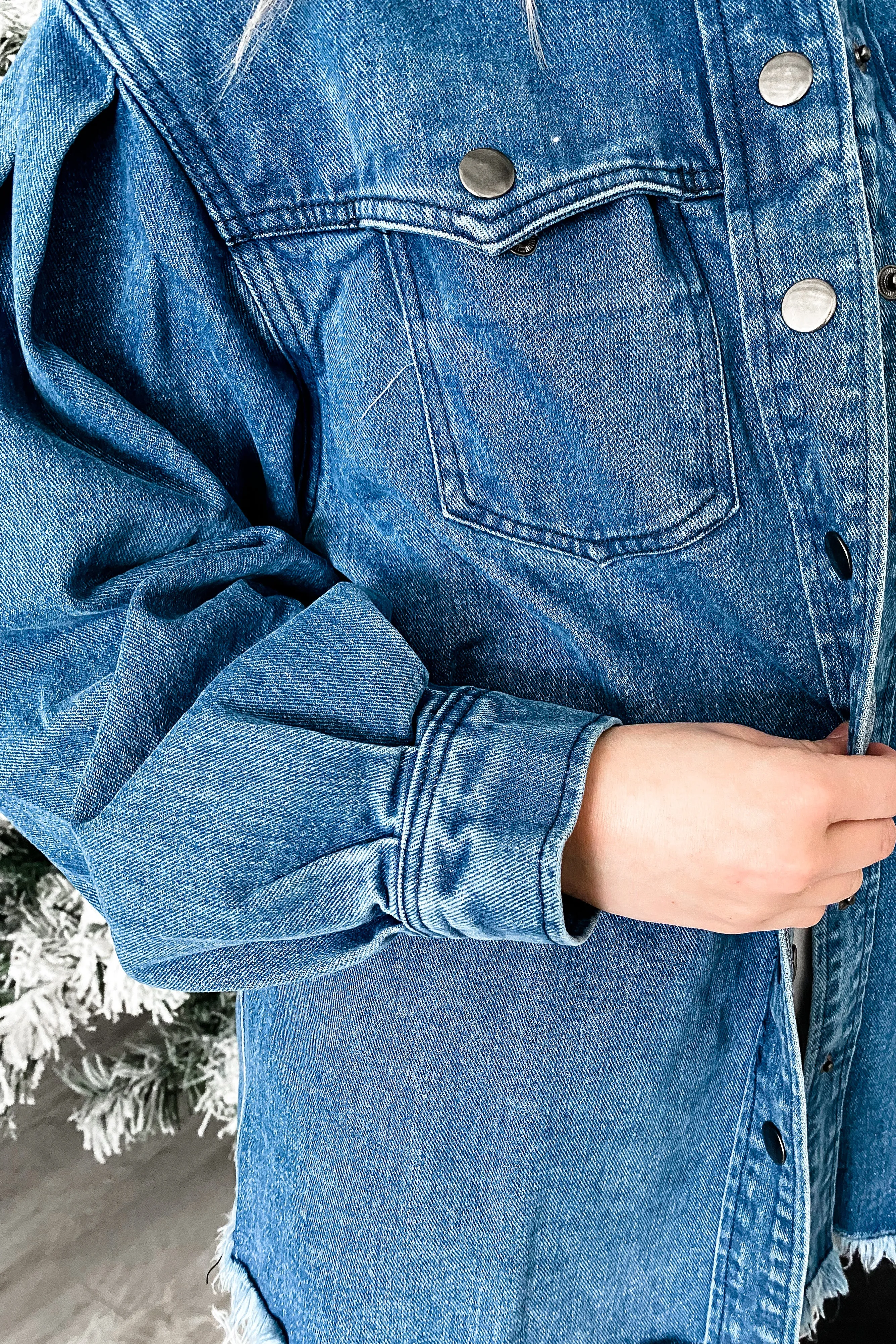 Maison Denim Bubble Sleeve Shacket