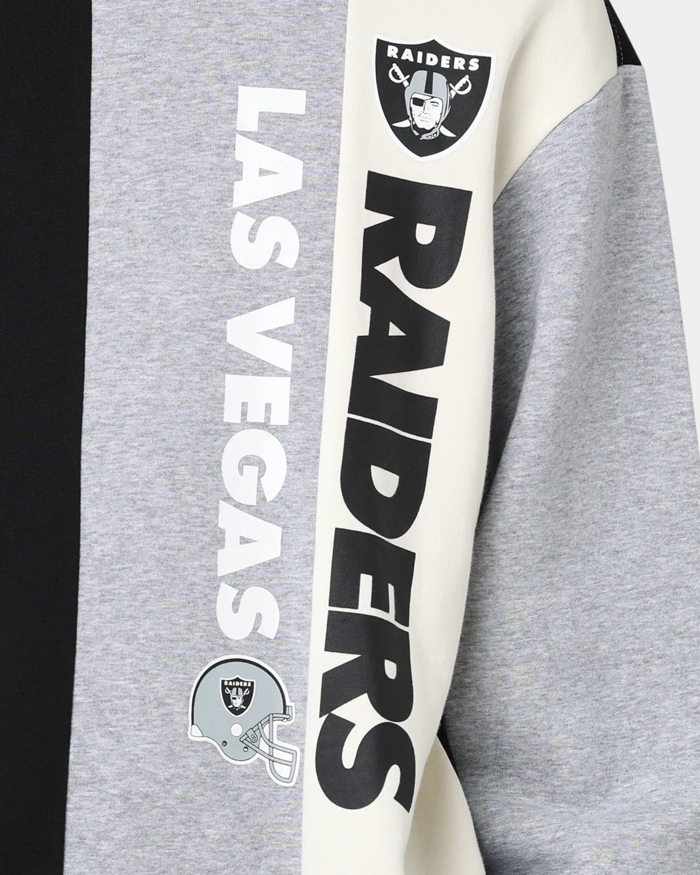 Majestic Athletic Las Vegas Raiders Panel Block Crewneck Black