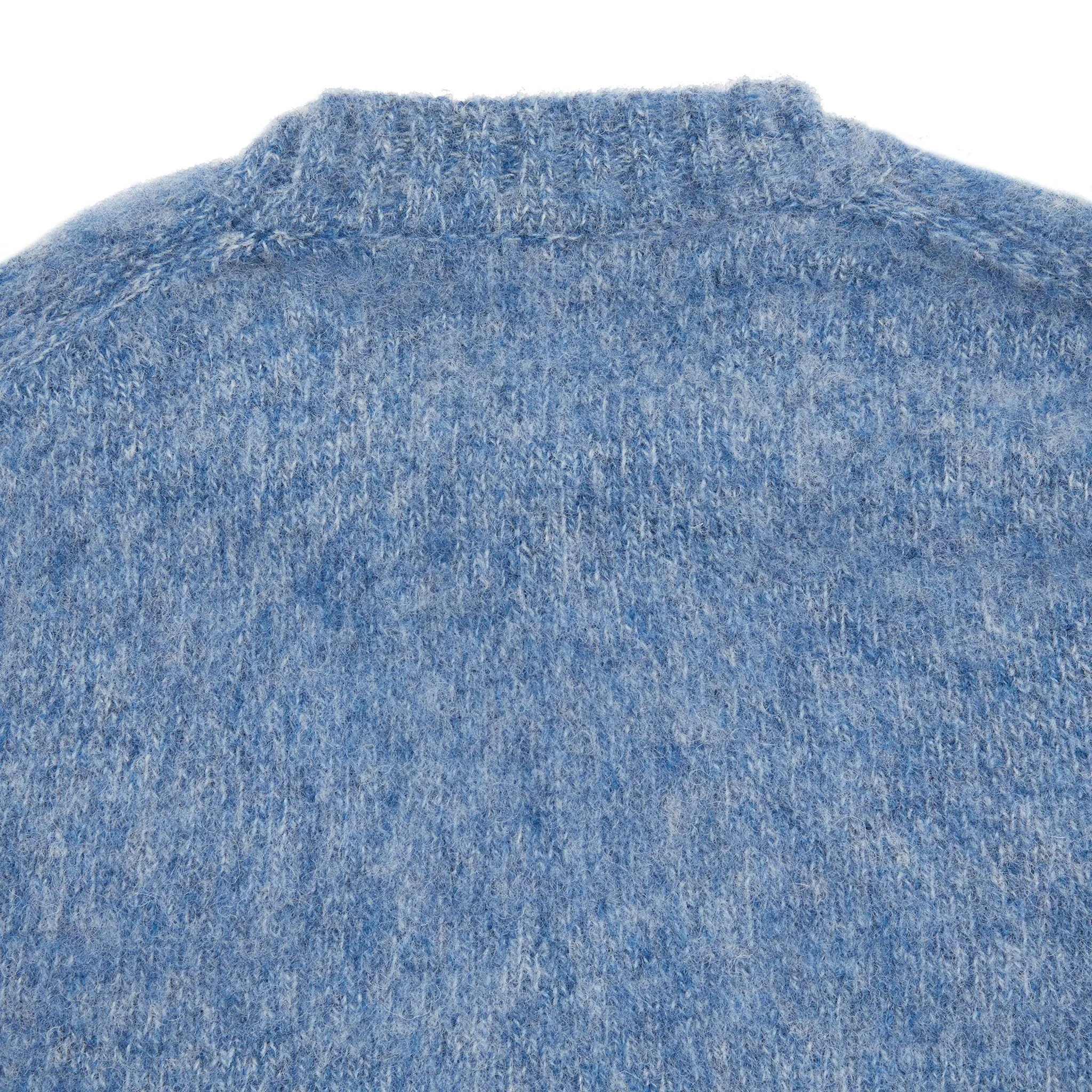 McGeorge of Scotland Supersoft Shetland Shaggy Jumper in Blue