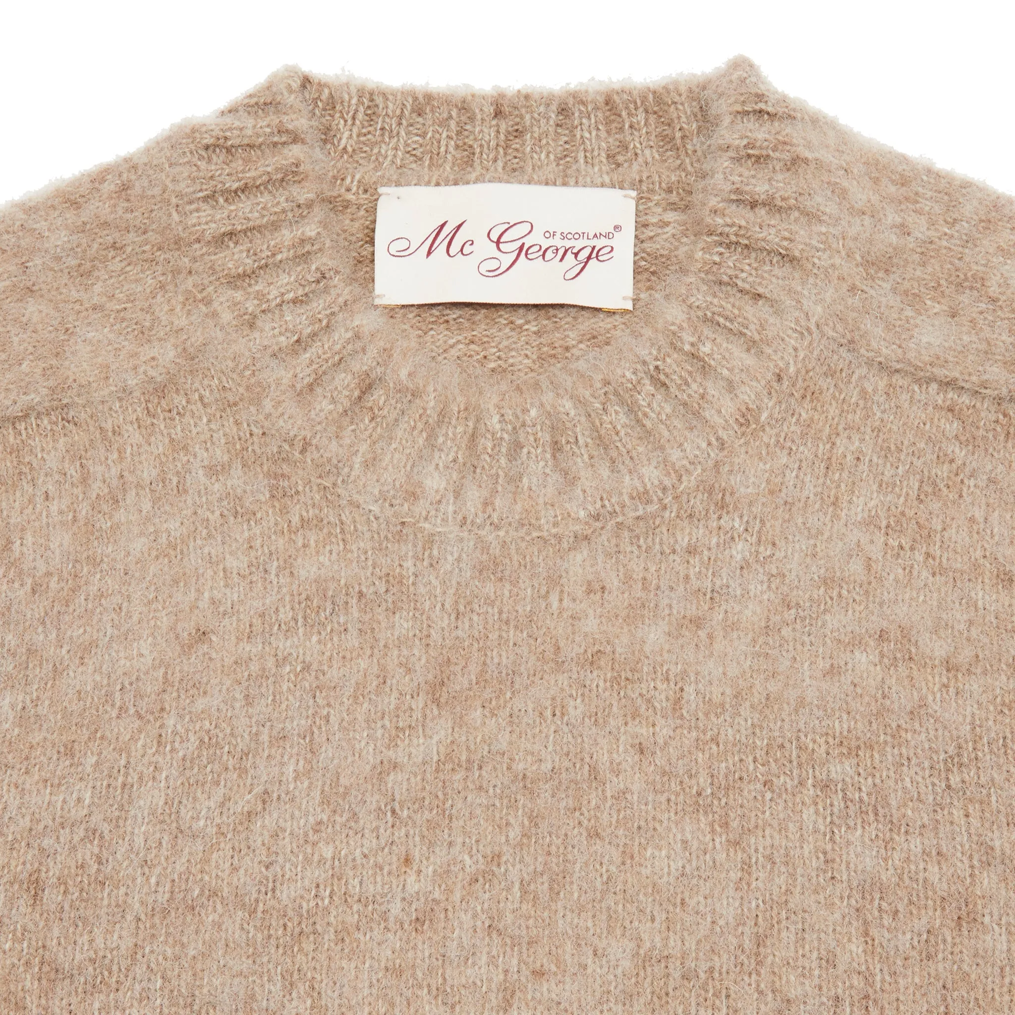 McGeorge of Scotland Supersoft Shetland Shaggy Jumper in Oreti