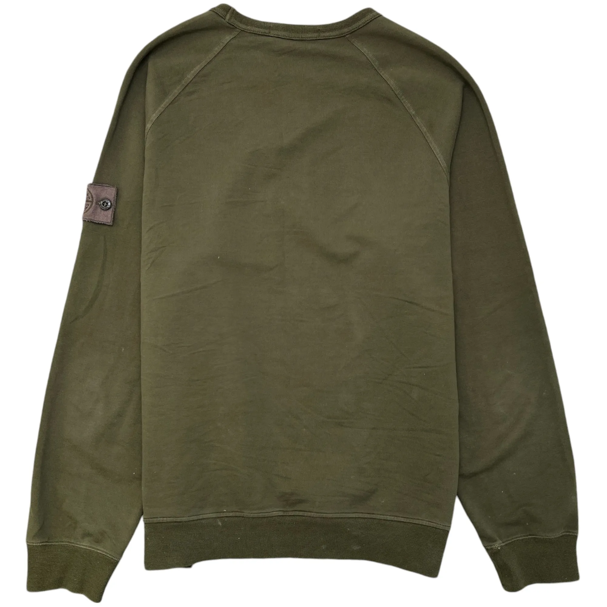 Men's Applique Logo Jumper Khaki Size S