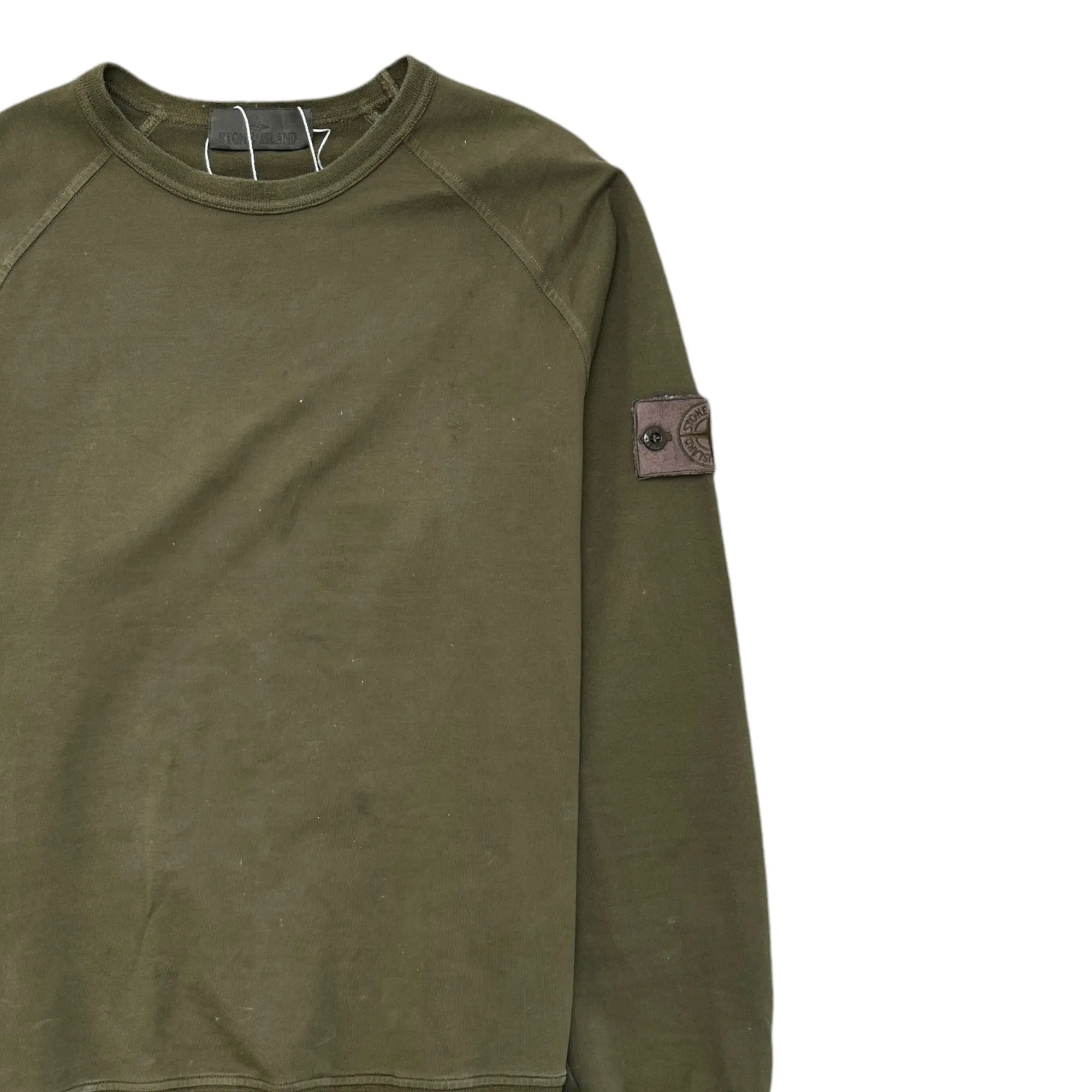 Men's Applique Logo Jumper Khaki Size S