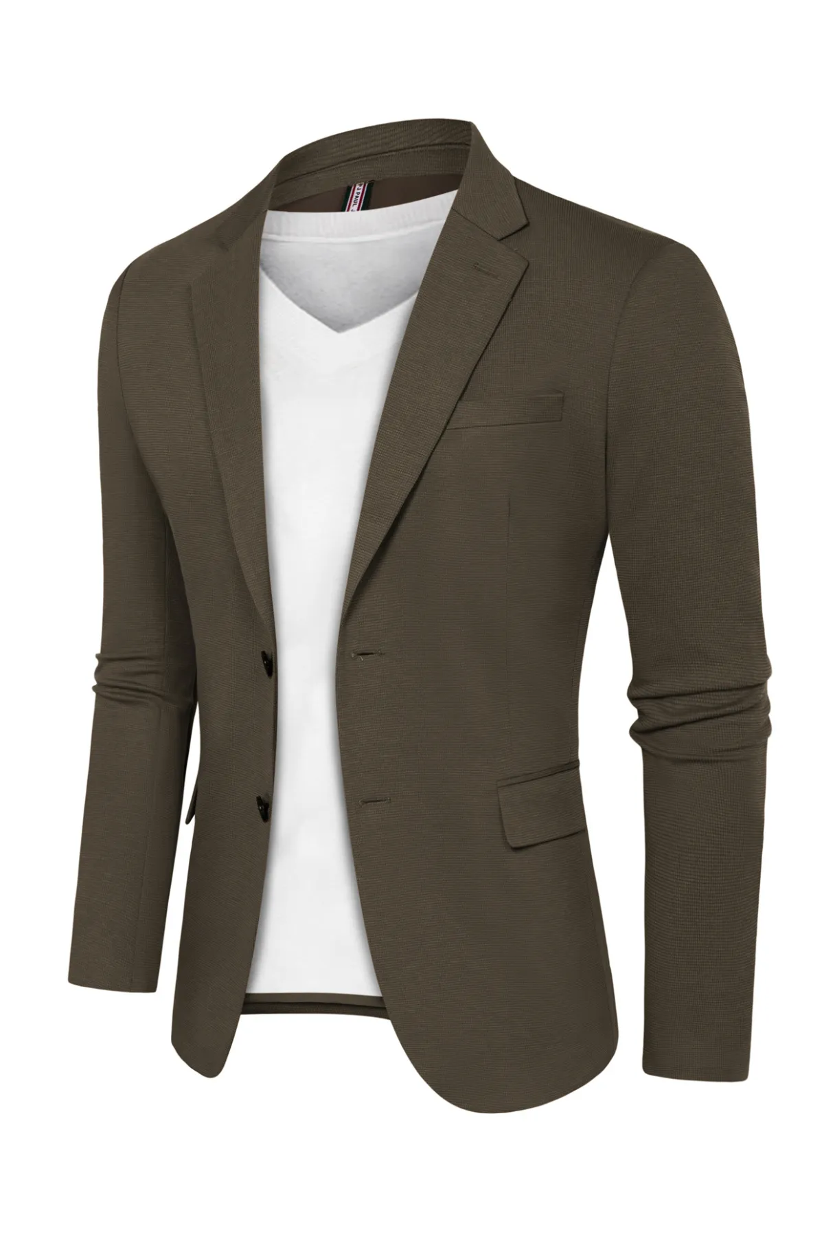 Mens Sport Coat Casual Blazer Jackets Stretchy Knit Blazer for Work Office