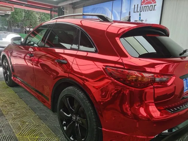 Mirror Chrome Red Vinyl Wrap