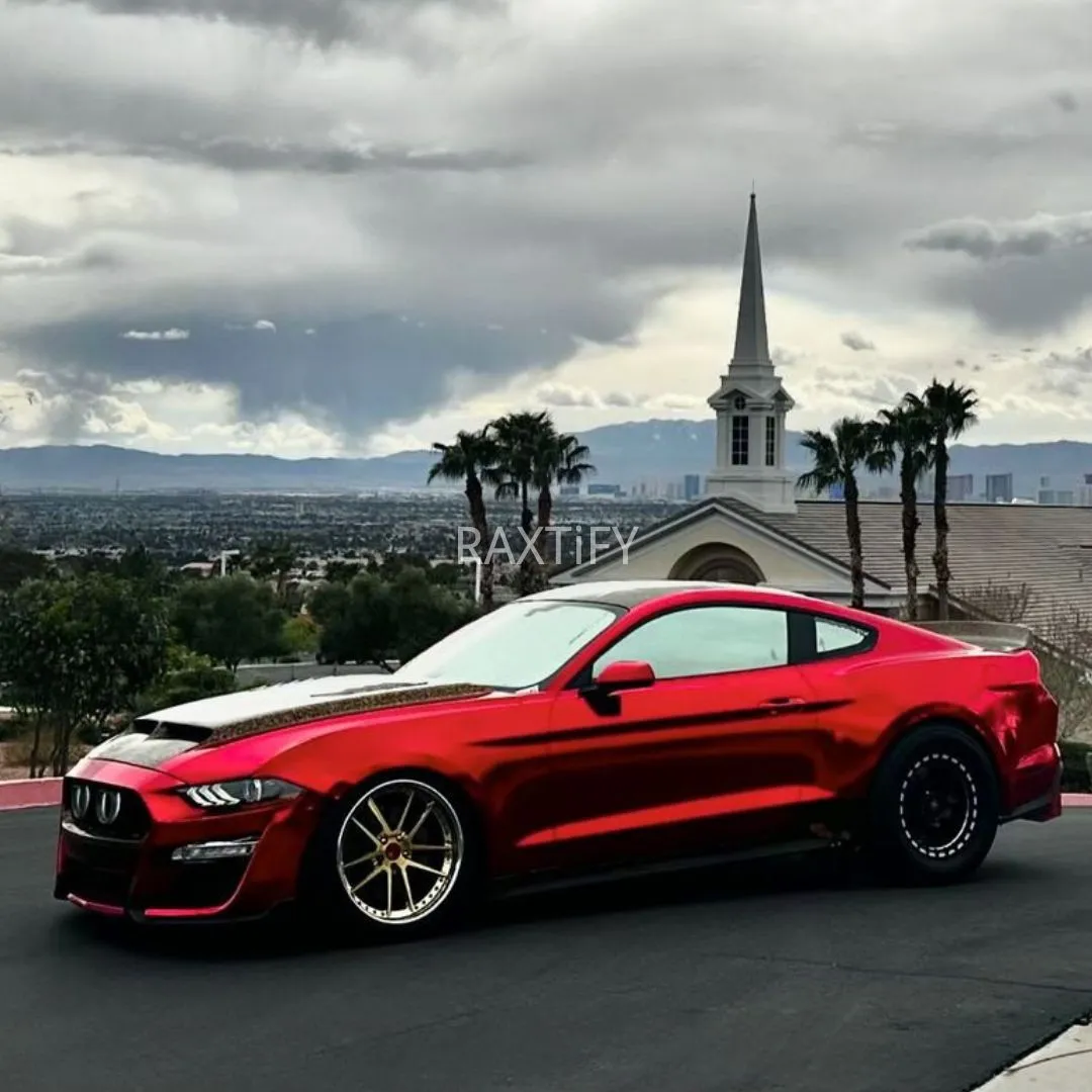 Mirror Chrome Red Vinyl Wrap