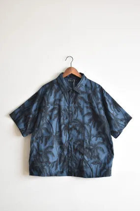 「nasngwam」palm tree s/s jacket -navy-