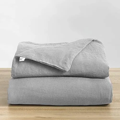 Natural Linen Duvet Cover, Removable Cover for Weighted Blankets - Soft, Premium, Breathable